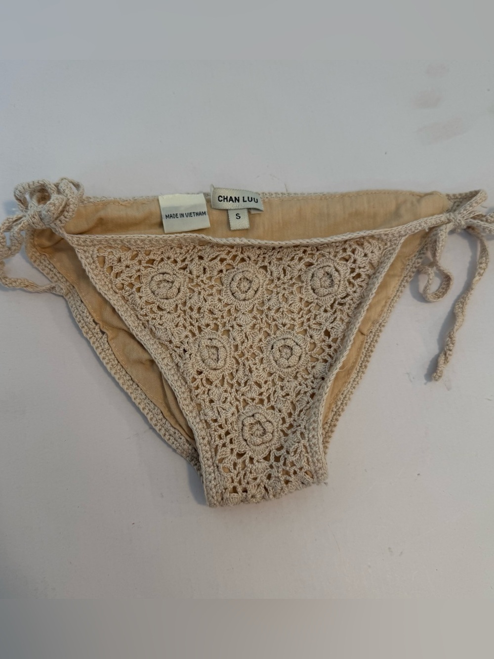 Chan Luu Beige Bikini Bottom #CH - Picture 6 of 7
